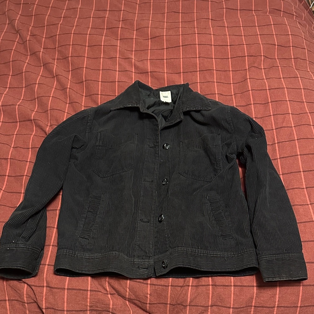 Black Corduroy Vans Jacket